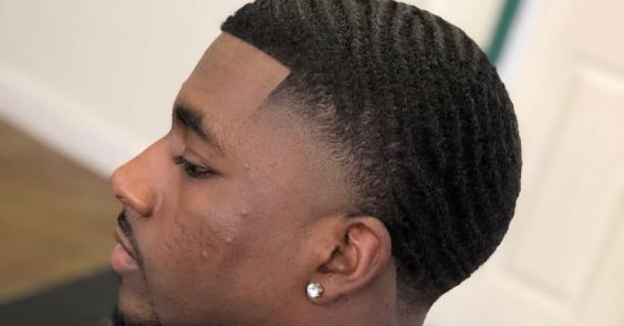 Man with a 180 waves haircut