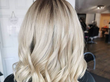 Hair with White blonde balayage