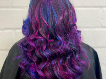 mermaid waves with pink highlights