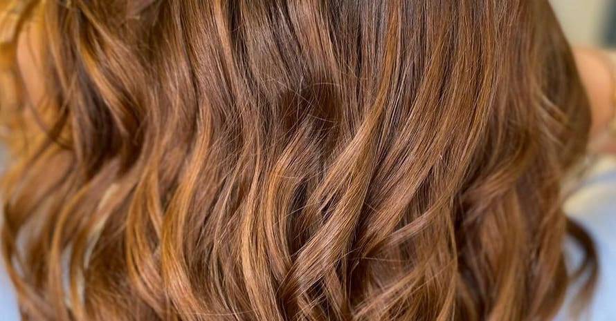 Butterscotch caramel balayage on hair