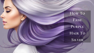 how to fade purple hair to silver