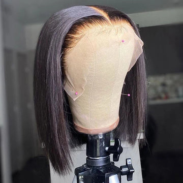 Brazilian Bone Straight Bob Human Hair Wigs